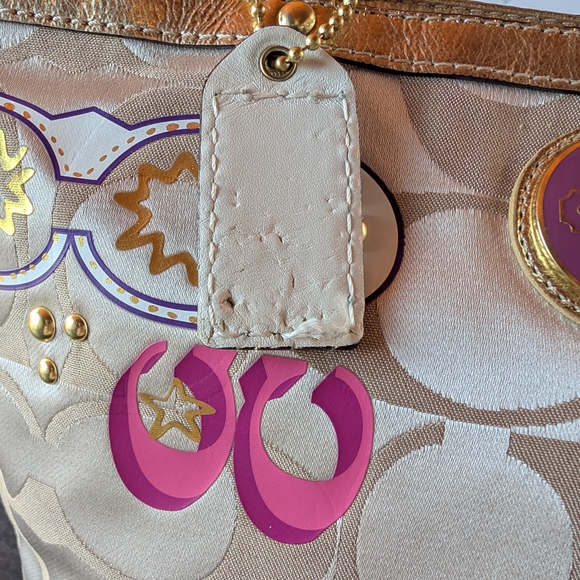 Coach Poppy Signature Metallic Glam Tote F1169‑F17587 - Picture 8 of 12